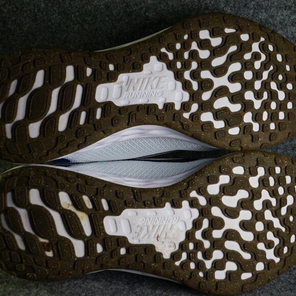 Nike Revolution 6 Extra Wide Pure Platinum Thunder Blue Men’s Size 9 Pre-Owned - Picture 14 of 16